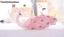 Около 60 см мультфильм павлин плюшевые игрушки прекрасный розовый павлин Мягкая кукла подушка игрушка творческий подарок на день рождения