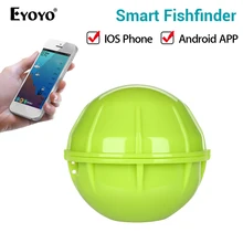 Eyoyo E1 fishfinder Wireless Sonar Fish Finder Depth Sea Lake Fish Detect findfish smart sonar echo sounder for iOS Android App bluetooth fish finder sea fish detect device for ios for android 25m 80ft sonar fishfinder wireless fishing detector top quality