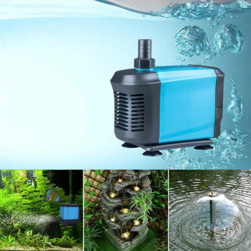 Mindre end hestekræfter give Aquarium Pump Submersible Fountain Water Pump Bomba For Pond Fish Tank Garden  Water Circultaion 20/40/55/65W|aquarium pump|pump for pondfountain submersible  pump - AliExpress