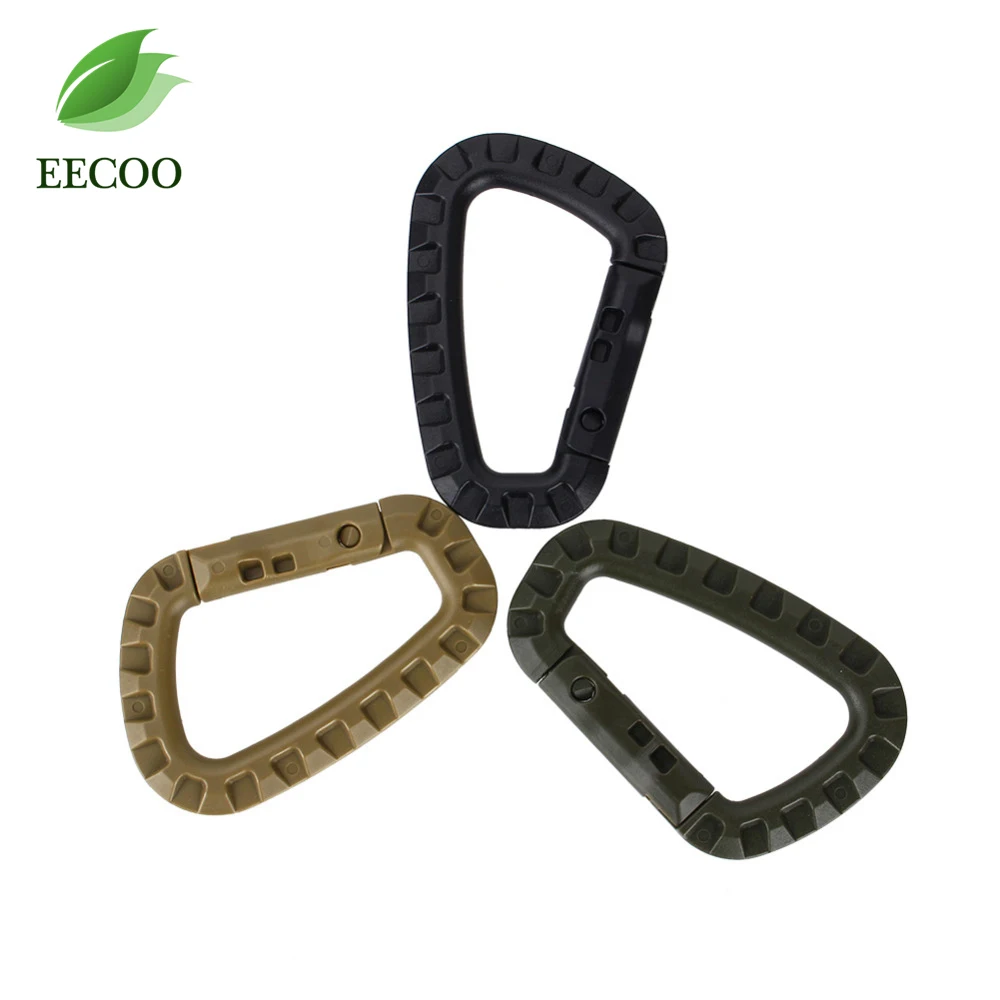 

D Shape Buckle Outdoor Camping Climbing Carabiner Plastic D Shape Mountaineering Buckle Fast Hang Mini Buckle Hook