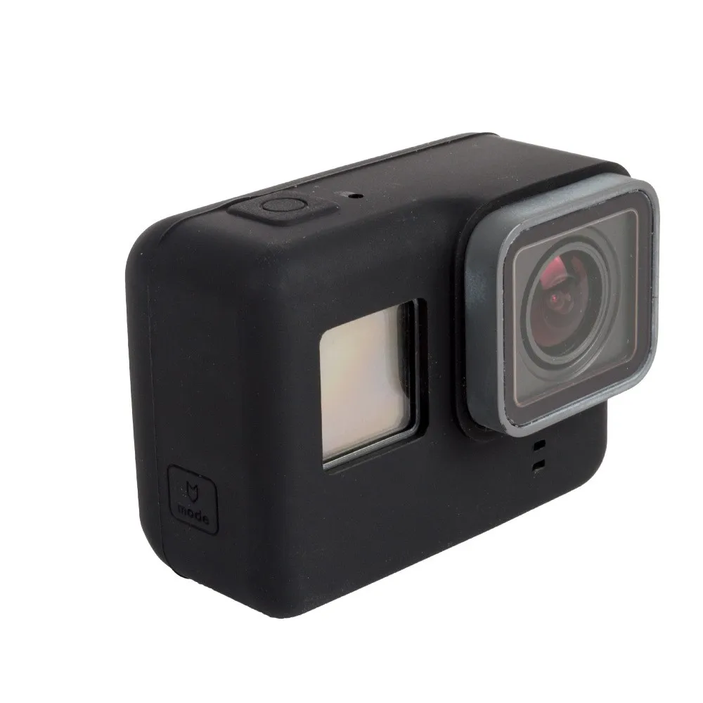 Силиконовый резиновый чехол для камеры Gopro Hero 5 Черная защитная рамка мягкий чехол для экшн-камеры