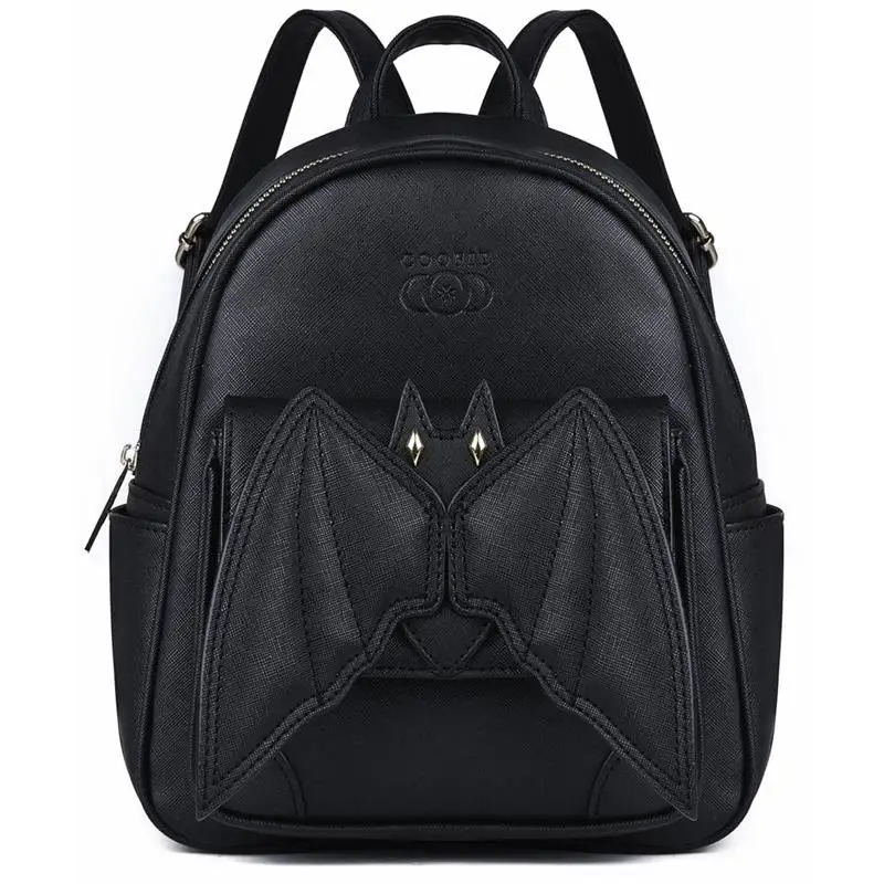 2018 Gothic 3D Bat Mini Backpack For Girls Ladies Stylish Black Bat Wing Backpack PU Leather Daypack Women Female Small Backpack 2018 Gothic 3D Bat Mini Backpack For Girls Ladies Stylish Black Bat Wing Backpack PU Leather Daypack Women Female Small Backpack