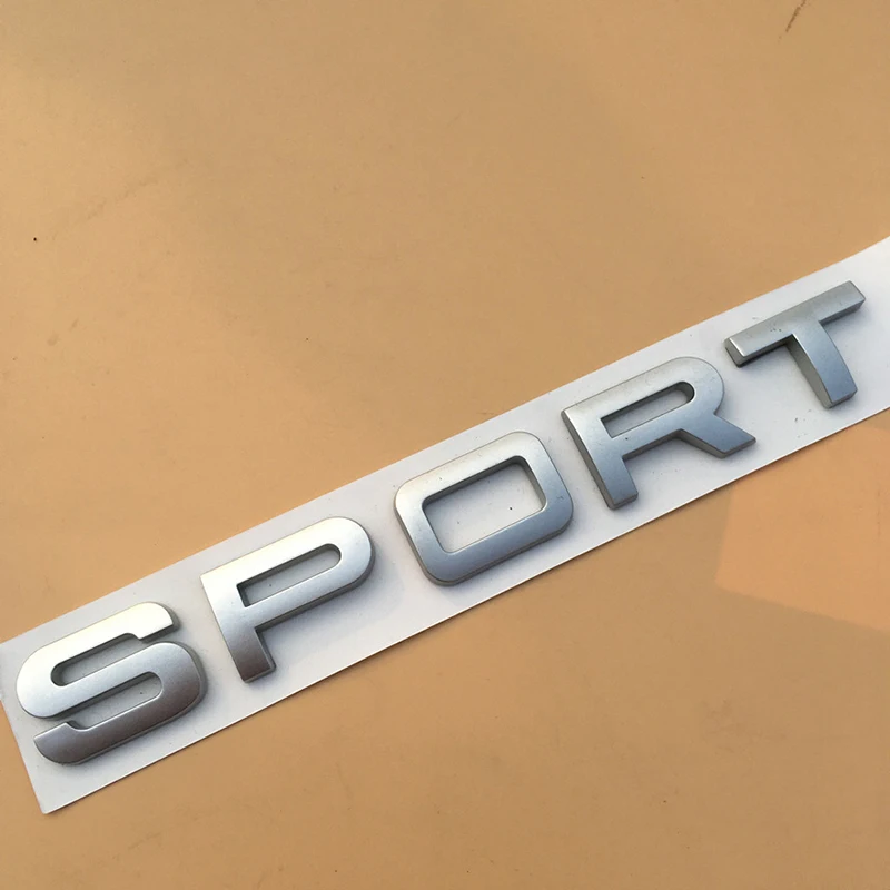 Спортивная Эмблема Для Land Range Rover SV, автобиография, открытость, ВШЭ, роскошный SCV6, SDV6, SDV8, Si4, значок, автомобильный Стайлинг, наклейка на багажник - Color: SPORT matte silver