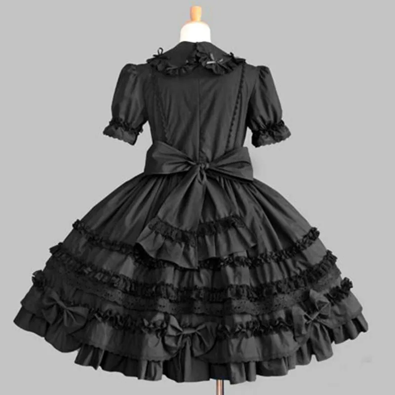 Можно изготовить на заказ классическое платье лолиты женский многослойный костюм на Хэллоуин для косплея Хлопковое платье JSK костюмы для девочек