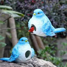 Наружные садовые ветви Маленькая подвеска в виде птичьей клетки детский сад вилла, дом, дерево, пейзаж, украшение, ремесла