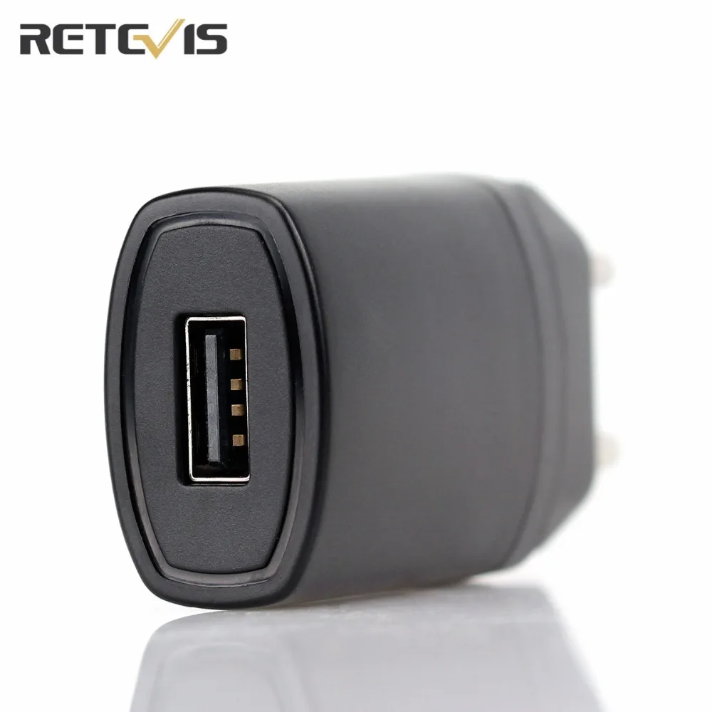 Retevis 5 V 1A usb-адаптер зарядник Универсальное зарядное устройство с одним Порты и разъёмы иди и болтай Walkie Talkie “иди и аксессуары для H777 RT7 двухстороннее радио C9034A