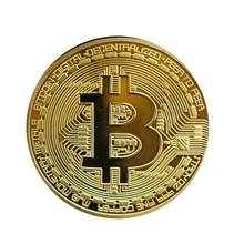 Moneda de Bitcoin chapada en oro 1 Uds regalo de colección moneda virtual Casascius Colección de Arte de monedas BTC moneda conmemorativa física TSLM1
