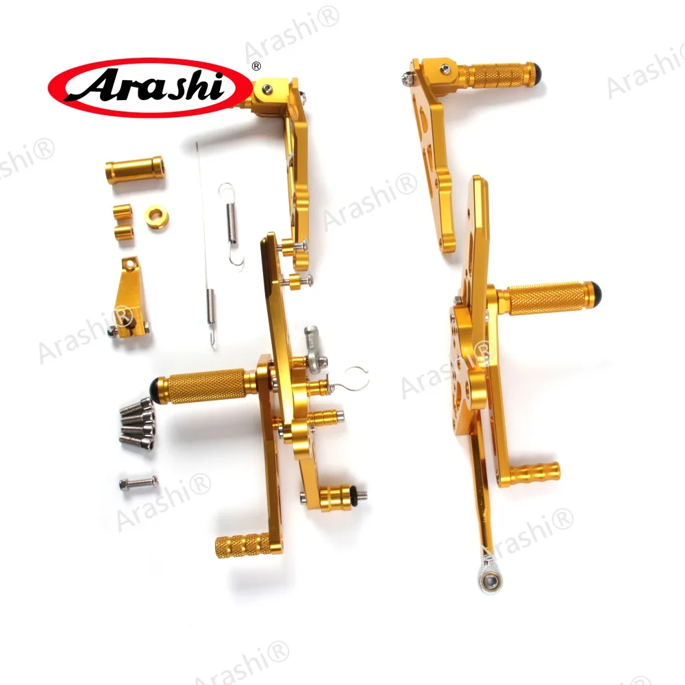 

Arashi New 1 Set For HONDA MSX125 2013 2014 2015 2016 2017 CNC Adjustable Footrest Foot Pegs Rider Sets Rearset Foot Rest GOLD