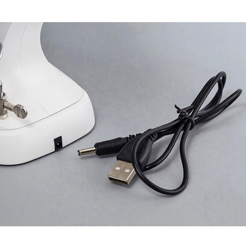 Xinxiang Magnifier 3X 4.5X Welding Magnifying glass LED illumination Soldering Iron magnifier Alligator Clip Hold Clamp Loupe   1