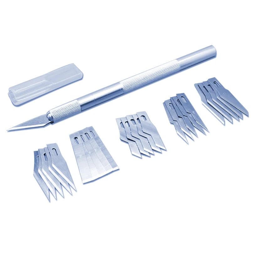 

Scalpel Knife 25 Blades Wood Carving Tools Fruit Food Craft Sculpture Engraving Knife DIY Cutting Tool PCB Repair 3pcs/lot