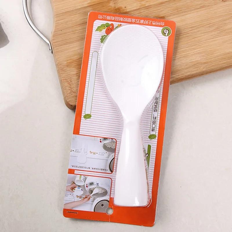 1Pcs New Cute Cartoon Cooking Tools Kitchen Accessories Meal Spoon Non Stick Plastic Can Be Vertical Rice Shovel Rice Paddle