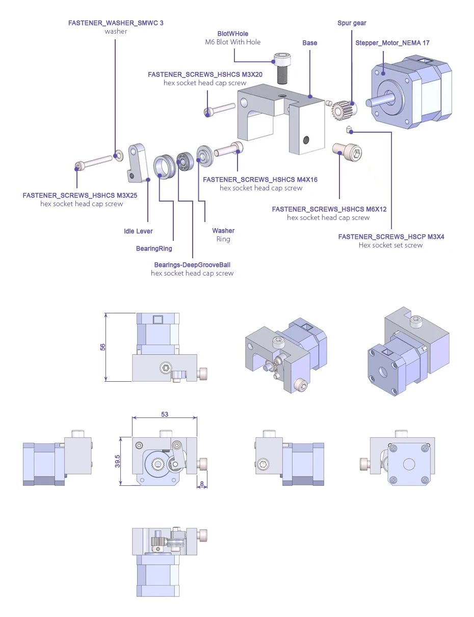 GT5-GT8 extruder