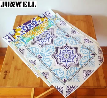 

3PCS/SET Assorted 45X90CM Cotton/Linen Dishtowel Kitchen Towel Cleaning Cloth Tea Towel Ultra durable Napkin Table runner