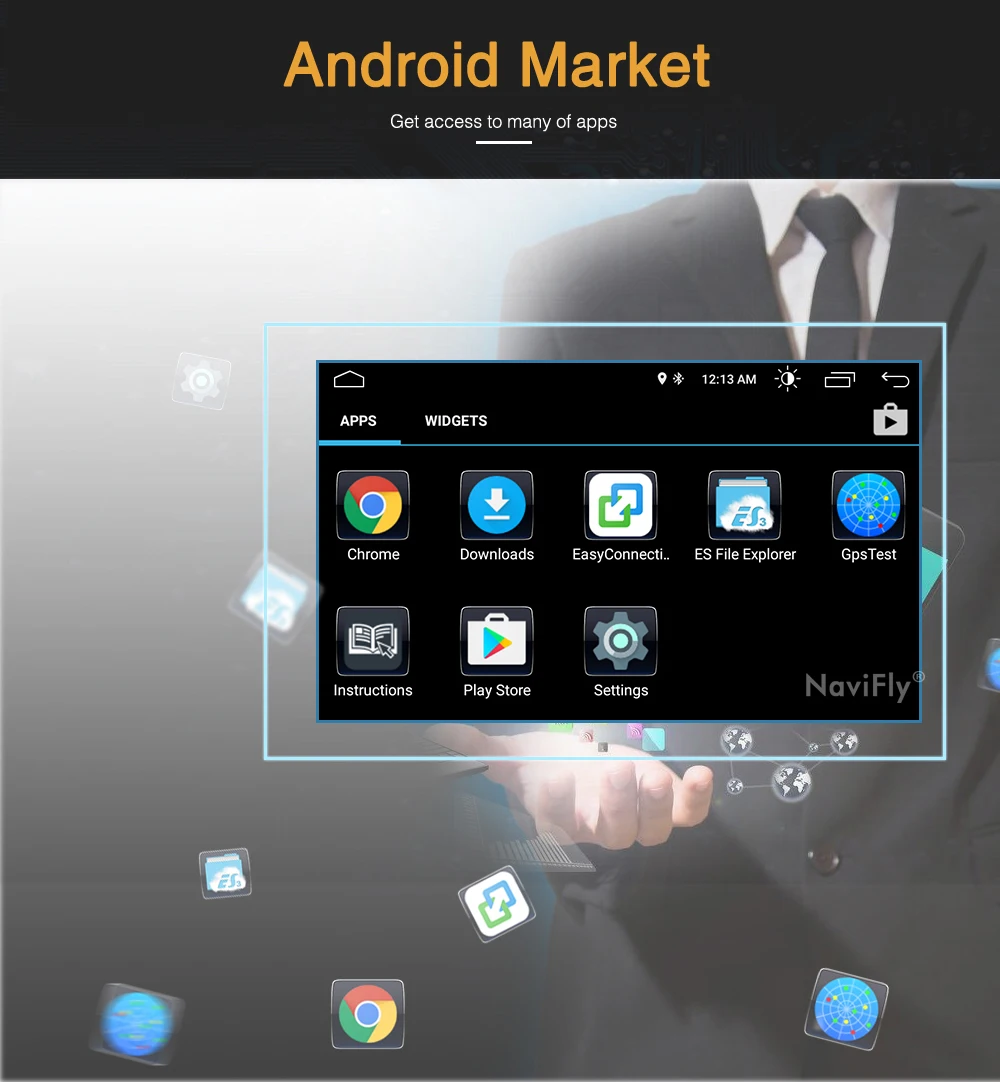 Top NaviFly Android 8.1 quad Core Car multimedia player for Ford focus/S-MAX/Mondeo/C-MAX/Galaxy car gps navigation navi 2 din 26