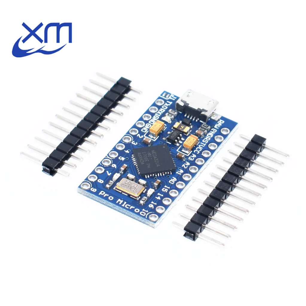 

Free Shipping New Pro Micro ATmega32U4 5V/16MHz Module with 2 row pin header 5PCS