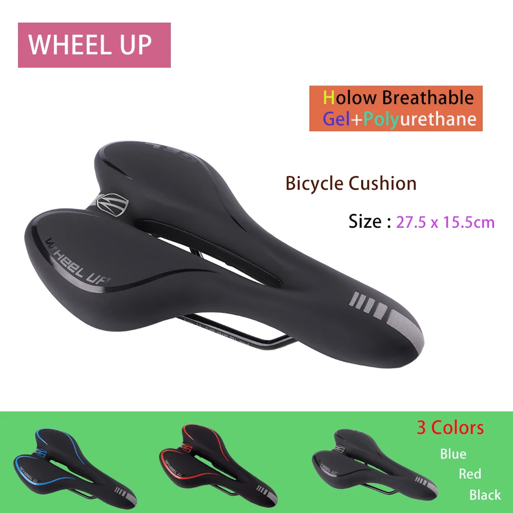 

Bicycle Saddle Mountain Bike Seat Cushion Reflective Shock Absorbing Cycling Road Mtb Bicycle Cushion Accessories Gel Hollow