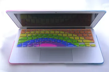

sunflower rainbow pattern Silicone Laptop keyboard Skin Protector Cover film Guard for Apple Macbook Pro Air Retina 13 15 17