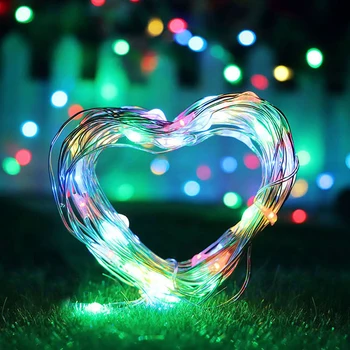 

LED String lights 2m 5m 10m Rice Silver Wire Garland Wine Bottle Cork Christmas Wedding Party Decoration 5V Battery USB light