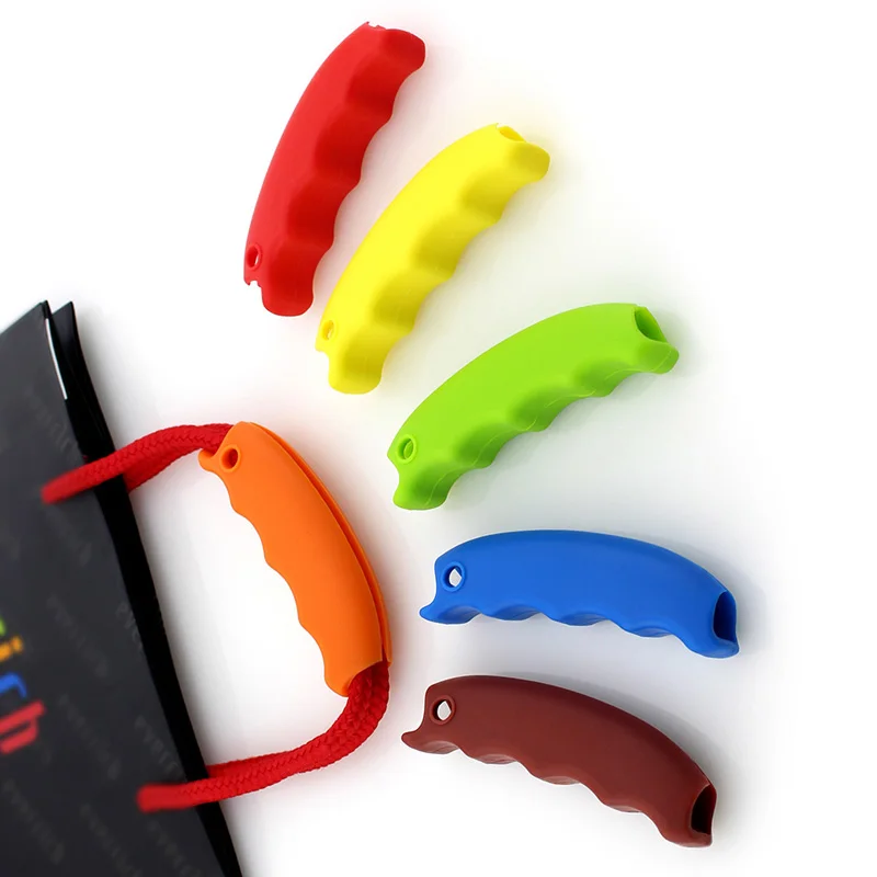 1 PC Silicone Food Cookware Labor-saving Extractor Plastic Single Handle Portable Device for Left Handbag Shopping Bag Extractor