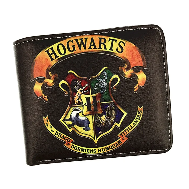 

New Arrival Harry Potter Short Wallet Hogwarts Letter Wallet Coin Purse With Card Holder Zipper Pouch for Young 6 Style