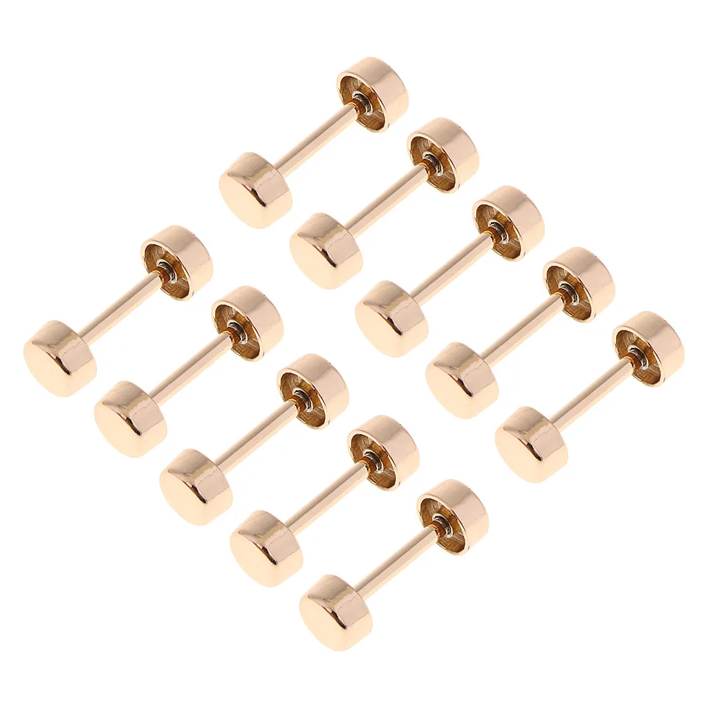 10Pcs Iron Rivets Screw Leather Craft Belt Luggage Hardware Accessories