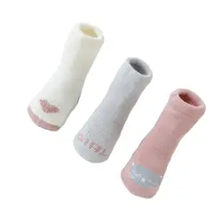 3 пары детских носков, зимние теплые носки, детские мягкие носки для новорожденных, детские носки для новорожденных, осенне-зимние теплые