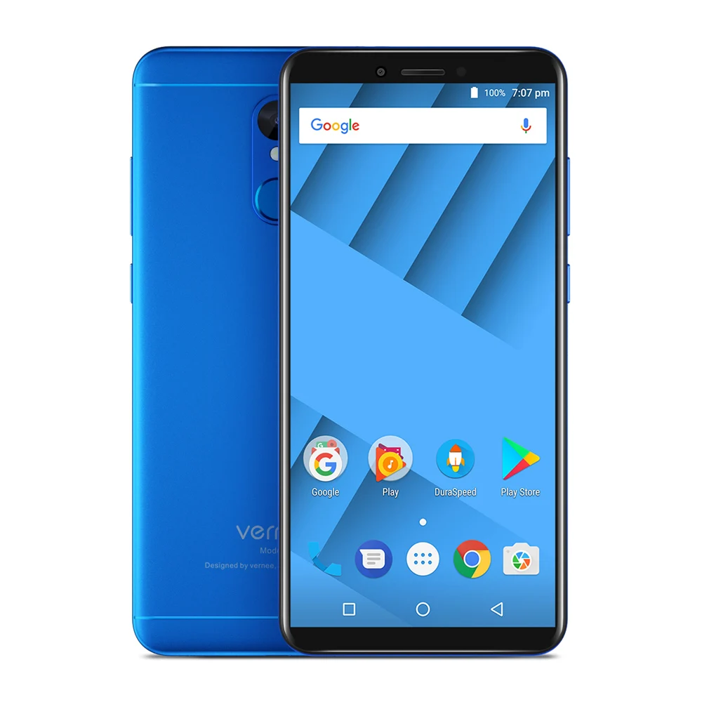 Vernee M6 4G мобильный телефон 18:9 5 7 дюймовый HD + дисплей MT6750 Восьмиядерный 4 Гб 64 16 Мп 13
