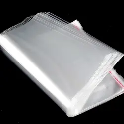 100 шт./упак. прозрачные водонепроницаемые подарочные пакеты наклейки OPP упаковочные почтовые ящики пластик для ювелирных конверты для