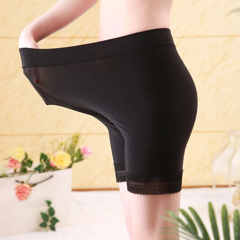 jerrinut Women Safety Shorts Pants Seamless High Waist Panties Seamless Boyshorts Pants Underwear Boxer Ice Silk Female Intimate9