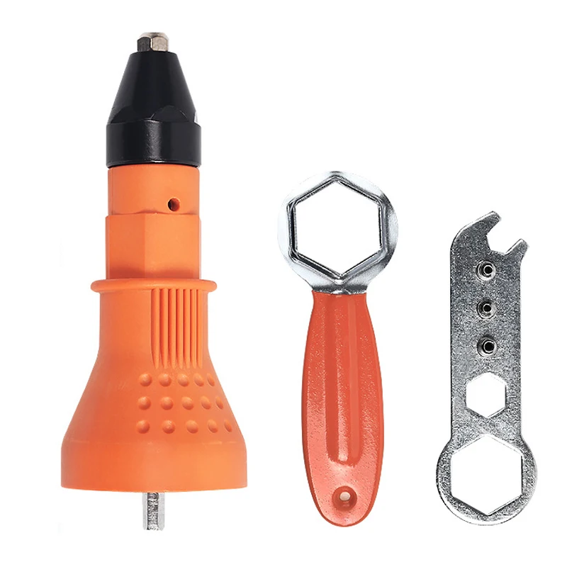

3pcs/Set Electric Nail Nut Gun Riveting Tool Cordless Riveting Drill Adaptor Insert Nut Tool Riveting Drill Adapter