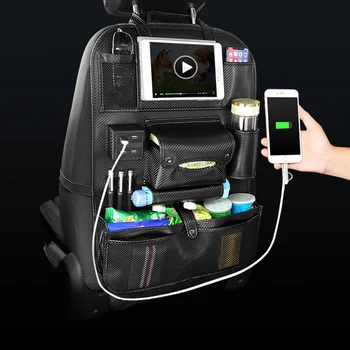 

1PC Car Storage Bag Universal Box Back Seat Bag Organizer Backseat Holder Pockets Car-styling Protector Auto Accessories For kid