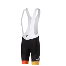 MILOTO Мужские PRO TEAM Горячие велосипедные нагрудники шорты Легкий нагрудник брюки 3D лайкра и высокая плотность Pad для