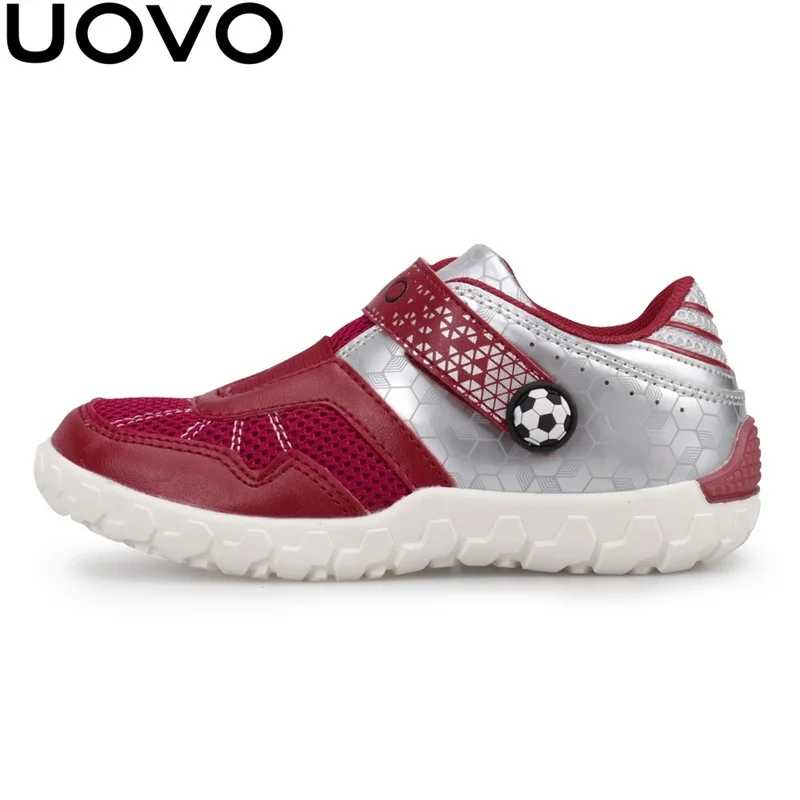 UOVO 2019 الوافدين الجدد العلامة التجارية الاطفال أحذية الصيف الخريف الفتيان رياضية تنفس خفيفة الوزن الأطفال أحذية مدرسة سباق نمط