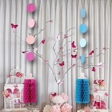 

1pc (Pink,Blue)Honeycomb Baby Bottle Circle Garland Hanging Honeycomb Baby Bottle Banners Buntings Birthday Party Baby Shower