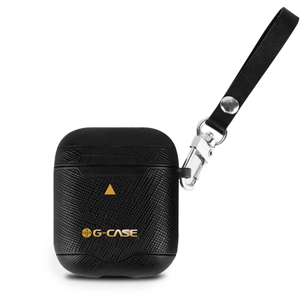 

Leather earphone protection leather case for Airpods Charging Case With anti-lost lanyard Wireless Headphone Cover for Airpods