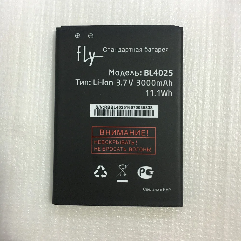 

3000mAh battery for Fly IQ4411 Quad Energie 2 (BL4025) mobile phone Batteries + track code