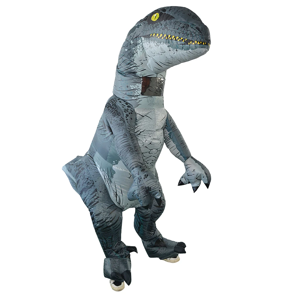 Prettyia Adult Inflatable T-rex Costume Dinosaur Halloween Suit Cosplay Fancy Costume for fancy dress costume party