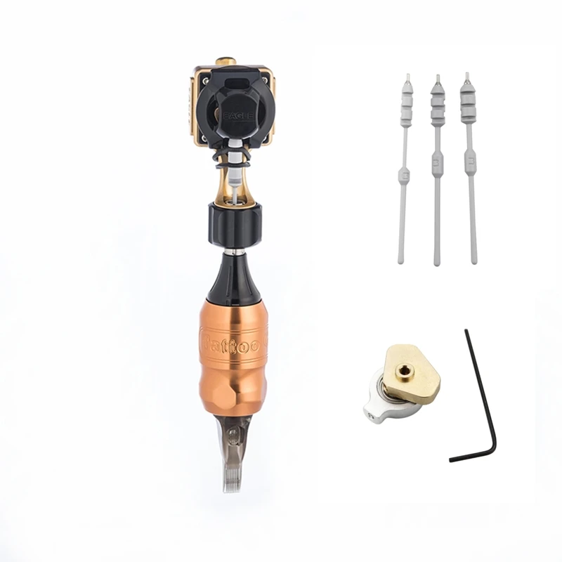 

2019 Professional Golden Rotary Tattoo Machine with Best Swiss Motor for Tattoo Artist Cord Cartridge Grip