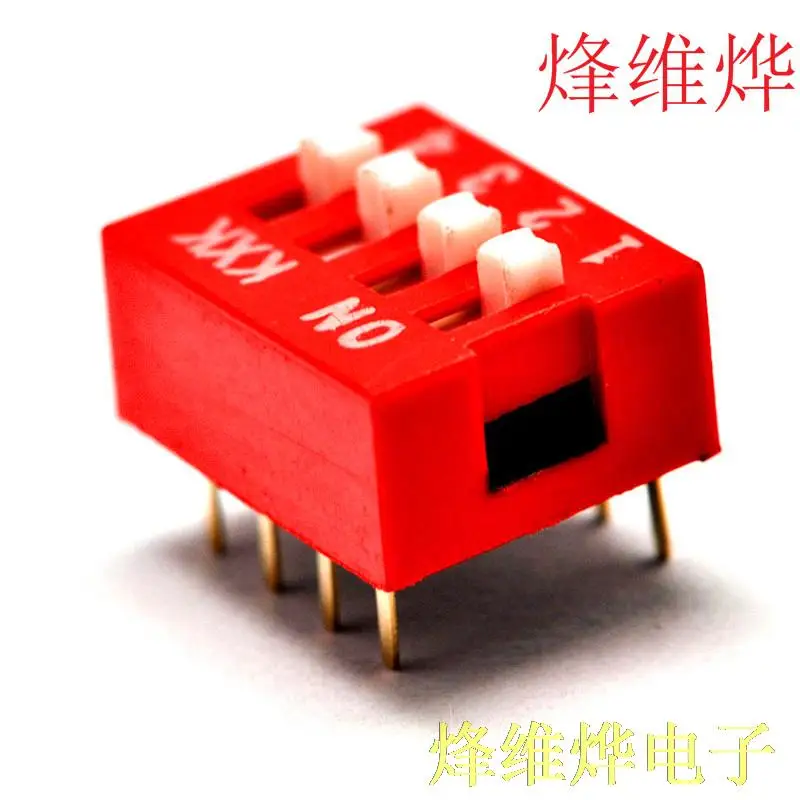 

4P DIP switch DIP switch level 4 feet away from 2.54MM red toggle switch ( 40 )