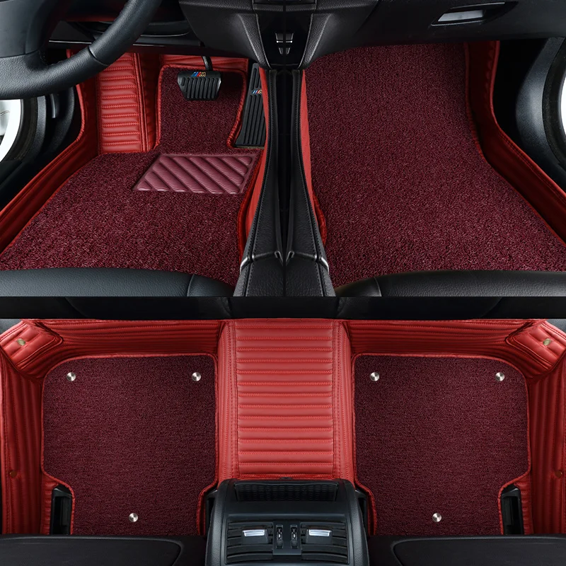 

Custom Carpet Car Waterproof Leather Floor Mat Car-styling Interior