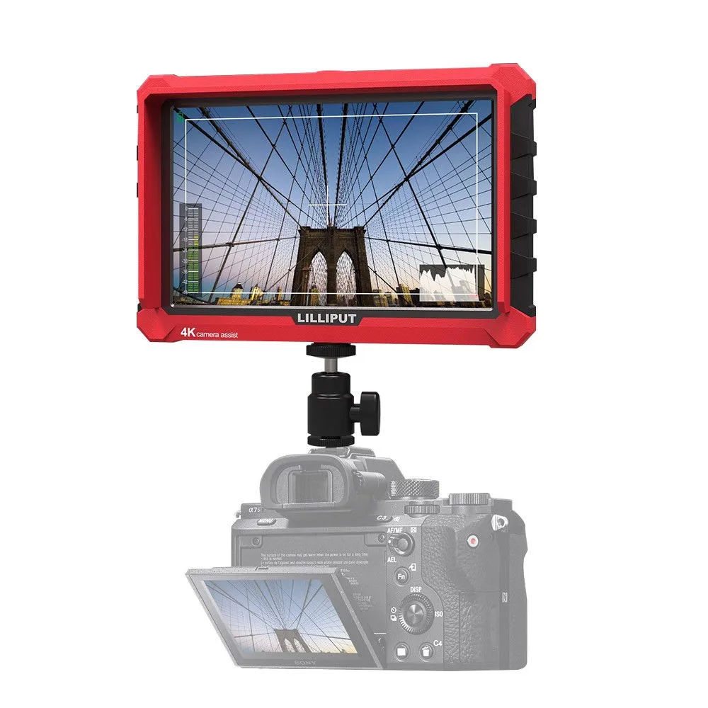 Lilliput A7S 7 дюймов очень тонкий ips Full HD 1920x1200 4K HDMI Камера видео с полевым монитором для цифровой зеркальной камеры Canon Nikon sony DSLR Камера видео