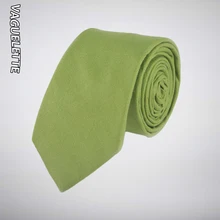 VAGUELETTE, однотонные зеленые/желтые/красные/черные галстуки для мужчин, обтягивающие хлопковые, ручной работы, повседневный галстук, мужской свадебный, стильный галстук