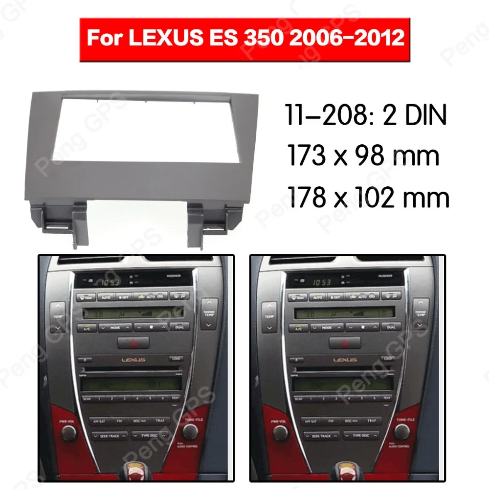 2 din радио фасции Для LEXUS ES 350 2006-2012 аудио панель установка Dash автомобильный dvd-плеер рамка отделка рамка dash CD DVD