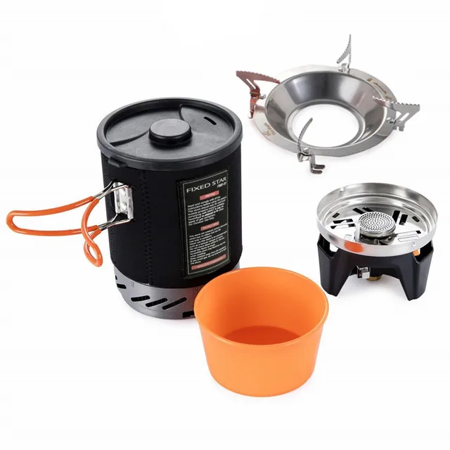 Fire Maple Star X1 Camping Stoves Outdoor Hiking Cooking System With Stove Heat Exchanger Pot Bowl Portable Gas Burners FMS-X1 With Pot Stand