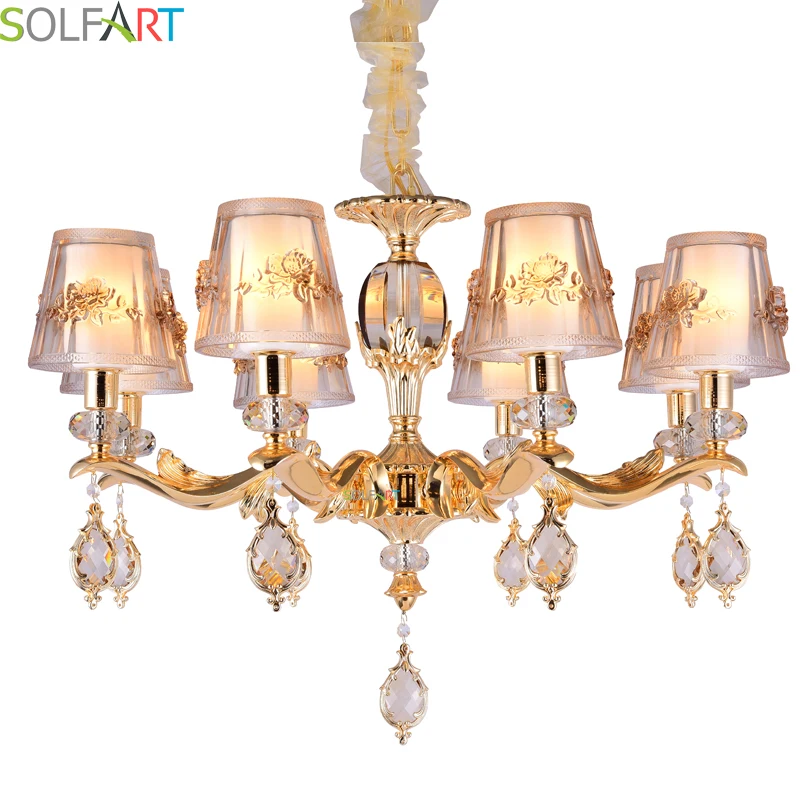 

Chandelier Avize Modern Chandelier Lighting For Dining Room Gold Crystal LED Chandeliers Lustre Cristal