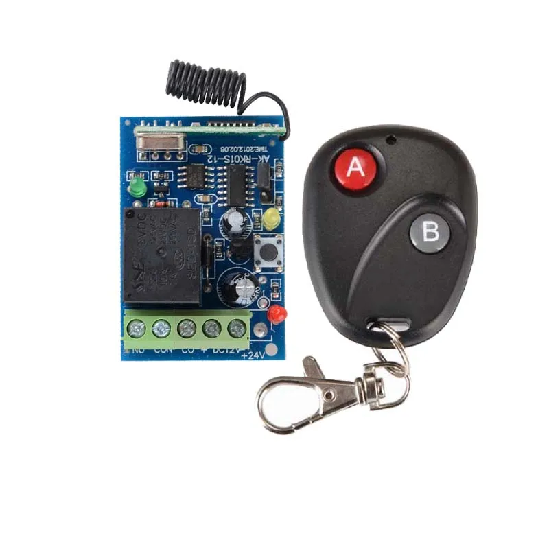 

Receiver Transmitter DC 12V 1CH Door Access Control System Wireless Remote Switch 315 433.92 RF Remote Control Light Switch