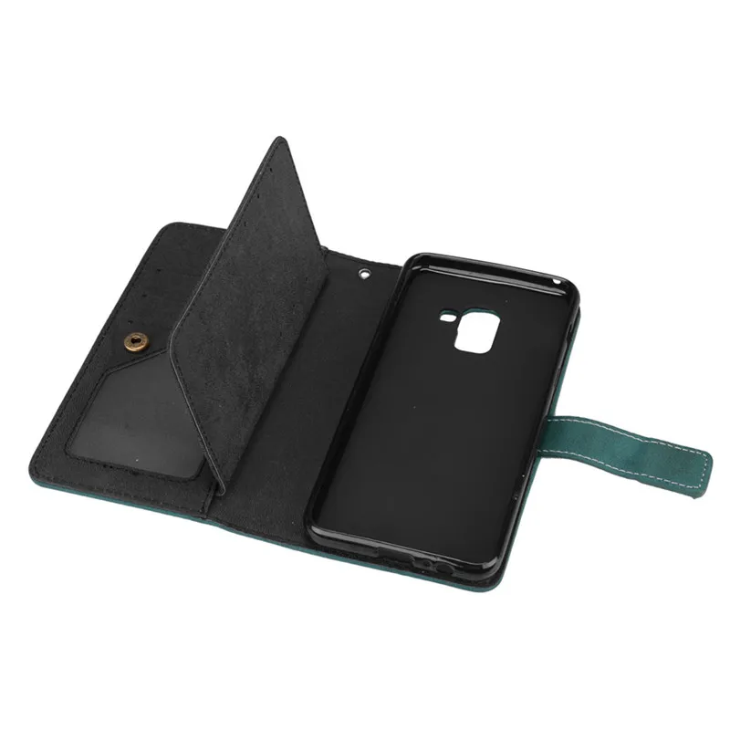 For Coque Samsung Galaxy J8 2018 Case Cover Luxury Matte Leather Wallet Stand Flip Phone Cases on For Samsung Galaxy J8 2018 J810F Case48