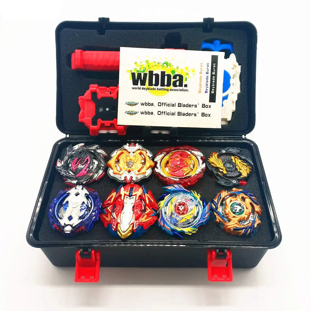 BOX 4 Набор топов пусковые установки Beyblade игрушки Toupie Металл God Burst волчок Bey Blade Blades игрушки bay blade bables - Цвет: BOX 4