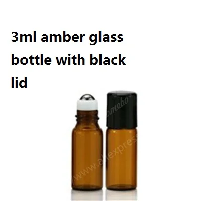 3ml black 1 мл 2 мл 3 мл 5 мл 10 мл mamber ролл на роликовых бутылках для эфирных масел ролл-на многоразовый флакон духов контейнеры для дезодорантов - Цвет: 3ml black