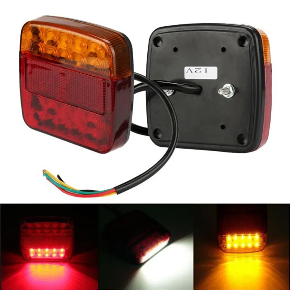 2 Trailer Truck 26 LED Taillight Brake Stop Turn Signal